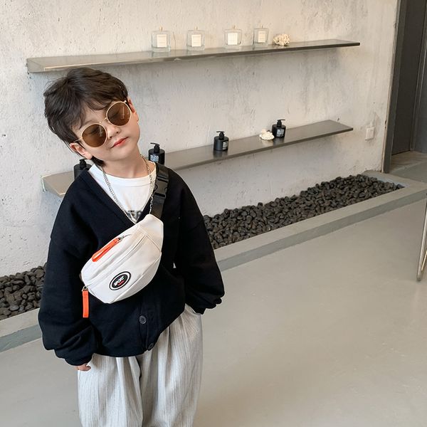 

backpacks boys handsome chest bag korean kids trend messenger bag childrens leisure shoulder small package mobile phone bag fanny pack 22091