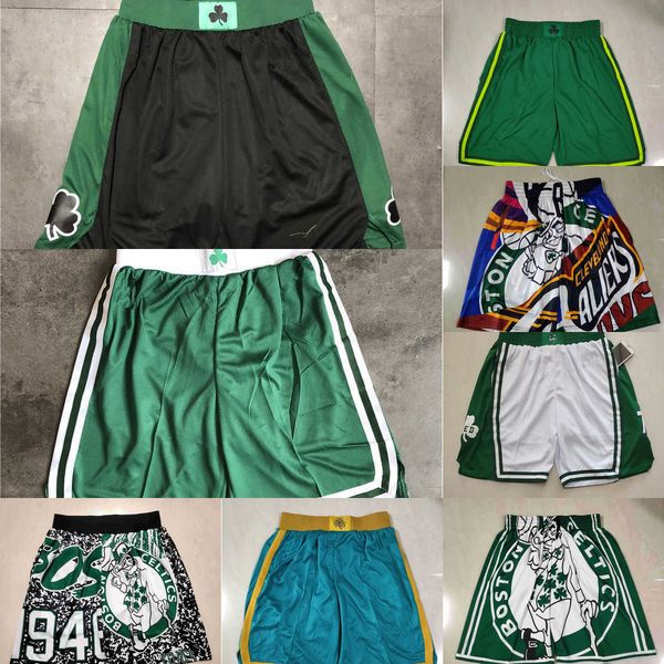 

basketball shorts boston''celtics''men throwback pocket, Black