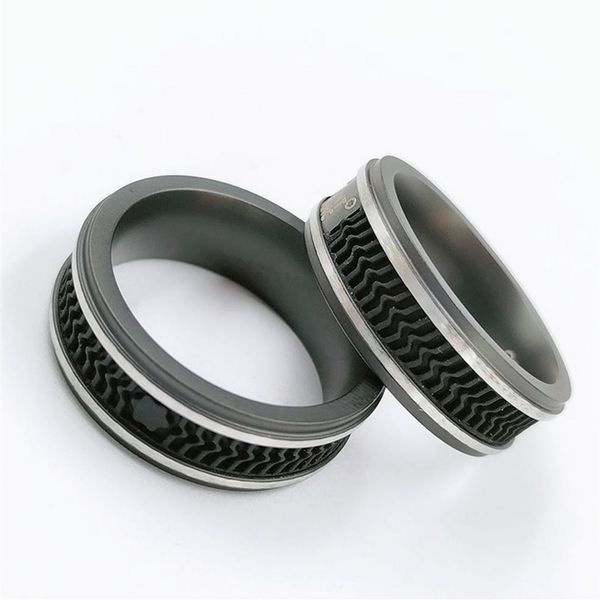 

pure pearl new arrived brand jewelry balck ring with logo203s, Silver