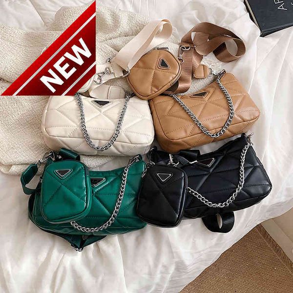 

60% off solid color triangle sewing pu trend child mother simple single shoulder msenger bag chain women's bagd0bq