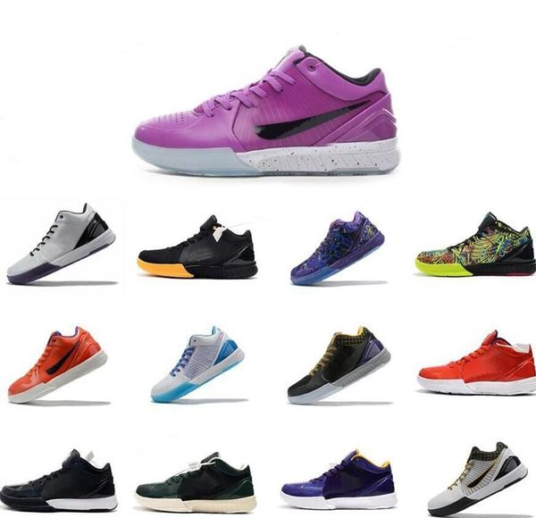 

mens kbs mamba 4 protro basketball shoes zk4 bryants iv proto sneakers kb4 undftd black purple pink lakers wizenard lebron 19 tennis