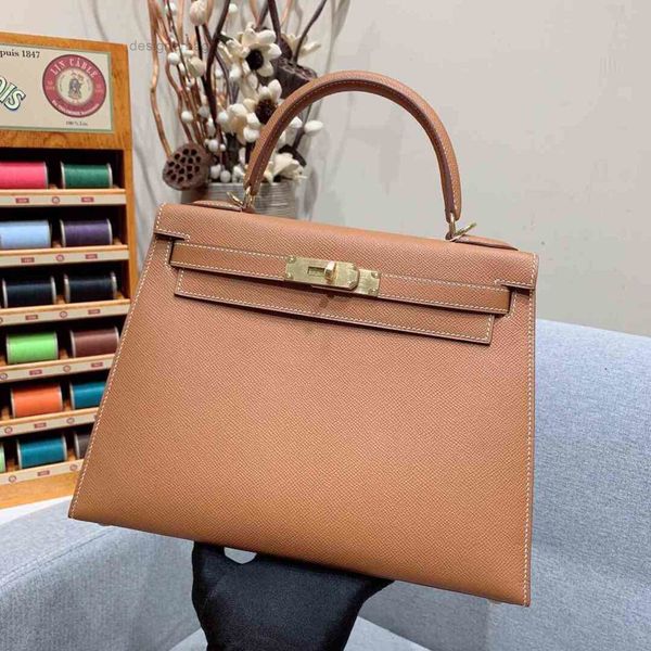 

luxurys handbag women 2022 handbags wholesale luxurys designer handbags fashion bags kellyss leather temperament women's palm grain w6l
