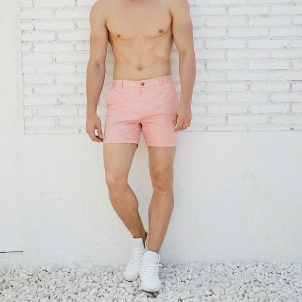 

men casual summer shorts pink white black khaki four colors 79tb#