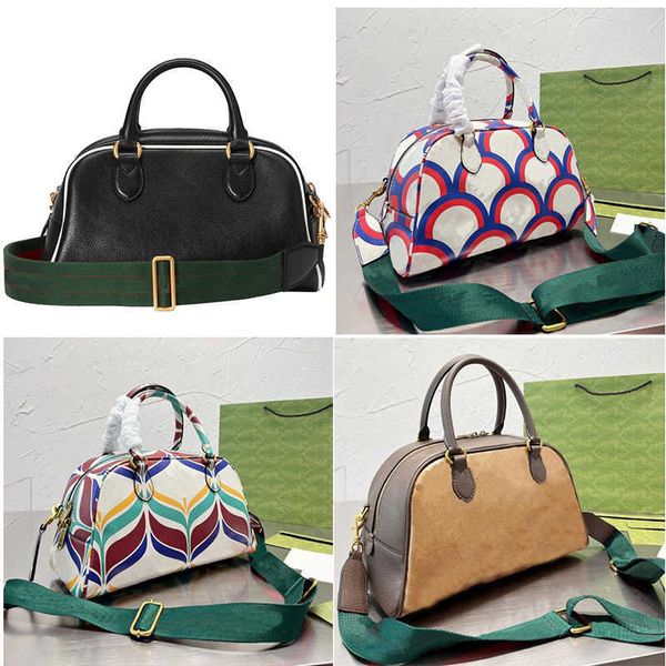 

classic 1955 mini bag ophidia small shoulder bag interlocking cotton lining web three white stripes print brown leather trim wallet