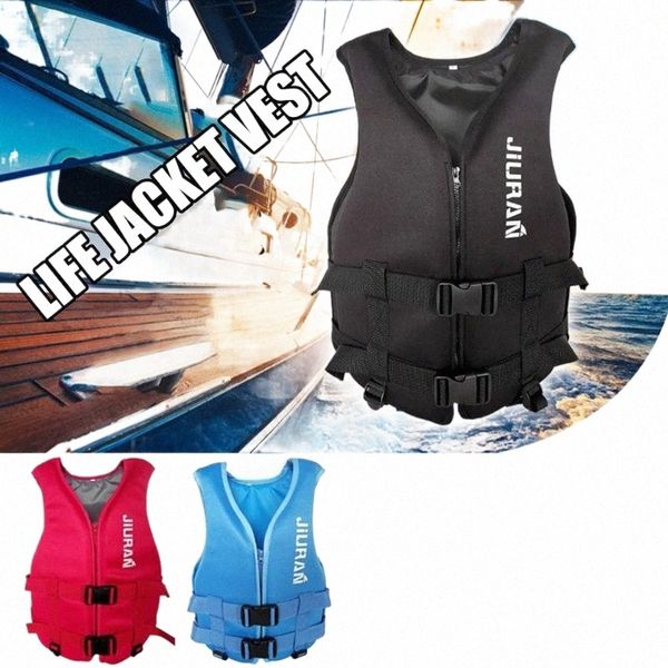 

women's vests adults life jacket neoprene safety vest water sports fishing ski kayaking boating swimming drifting o9q0#, Black;white