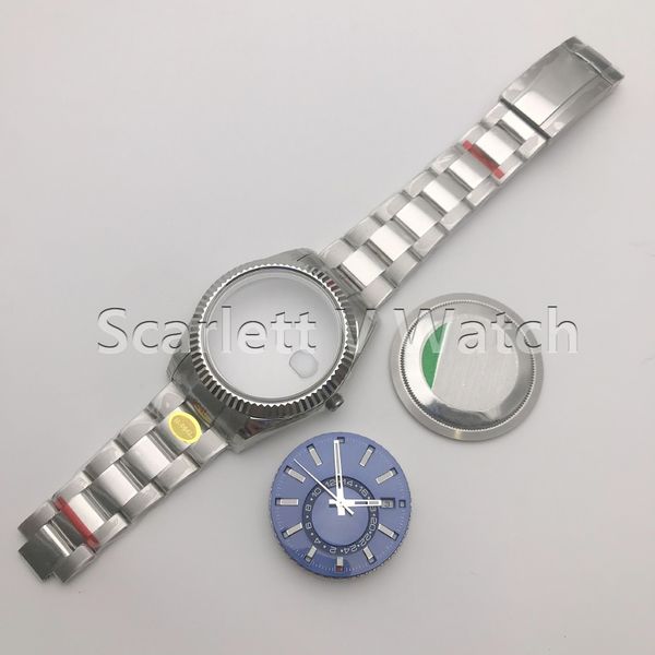 

n factory mechanical watch m326934 ss blue dial bracelet a23j, Slivery;brown