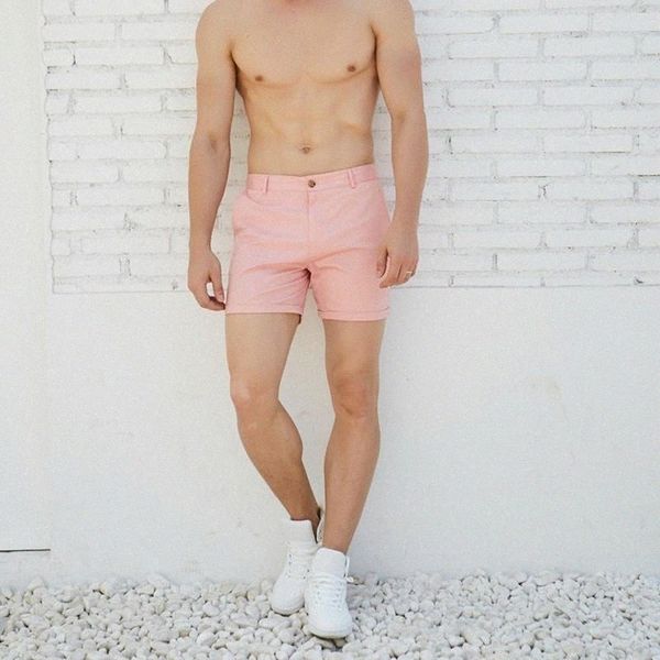 

men casual summer shorts pink white black khaki four colors o9fj#