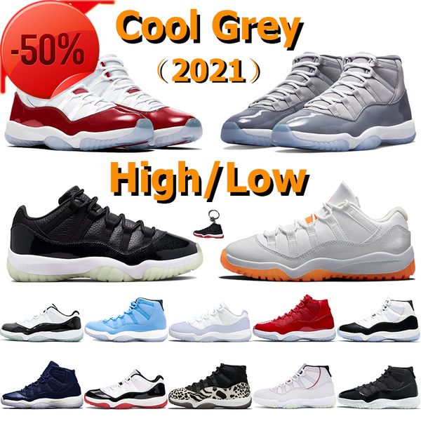 

high 11 basketball shoes cool grey 11s men sneakers low 72-10 cherry jubilee animal instinct pantone concord 45 citrus pure violet legend, Black