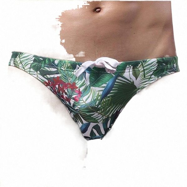 

men's shorts men's underwear swim briefs trunks low-rise printing smooth beachwear male homme brief swimming briefsmen's w6bm, White;black