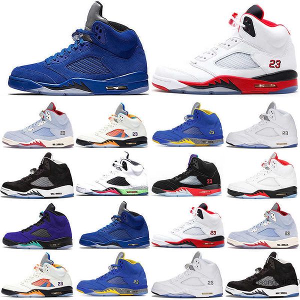 

2021 jumpman 5s basketball shoes men 3 space jam oreo metallic silver laney royal international flight ice blue fire red alternate, Black