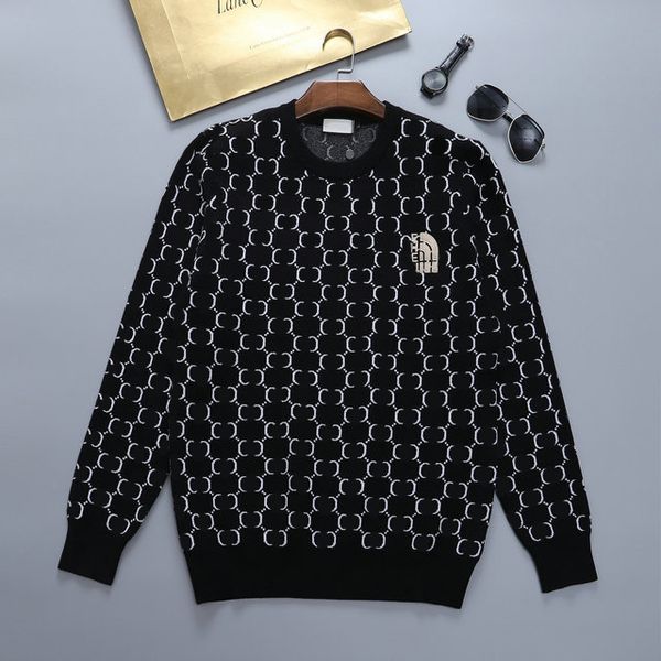 

designer mens sweaters mens and womens fashion luxury fabrics knitting sweater 617, White;black