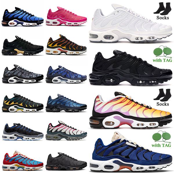 

tn plus triple black white tns running shoes tuned tnplus women mens trainers sherbert blue hex lava royal grey persian violet pink prim ore