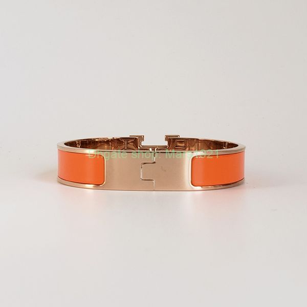 

designer design bangle stainless steel rose gold buckle bracelet fashion jewelry men and women bracelets, Black