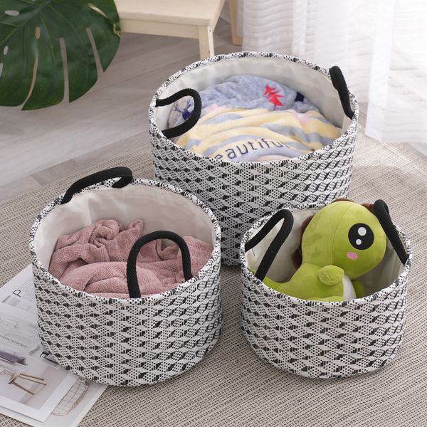 

round home storage basket dirty clothes basket folding fabric storagebox