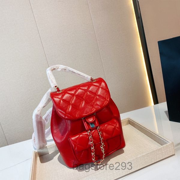 

classic french highend retro backpacks fashion bags ladies flap chains diamond lattice quilted designer outdoor sacoche bags wholesale luxur