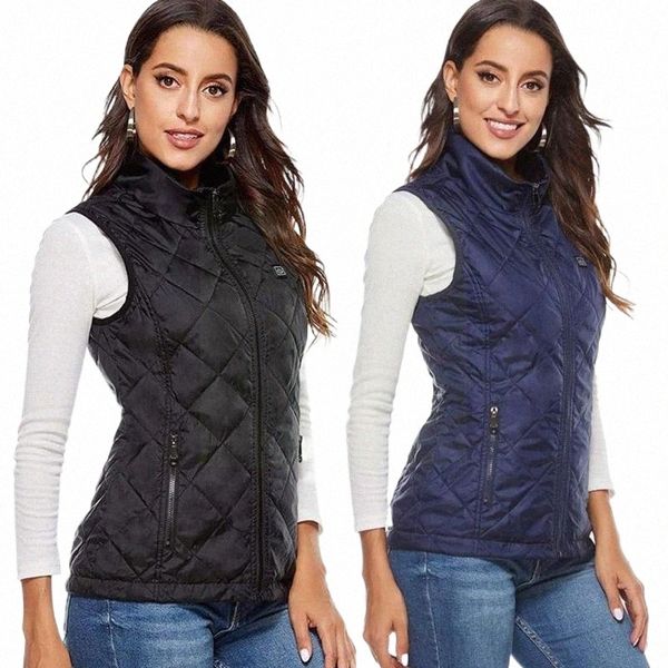 

women's vests women heating vest autumn and winter cotton usb thermal electric flexible suit infrared wa w0a2 y0uk#, Black;white