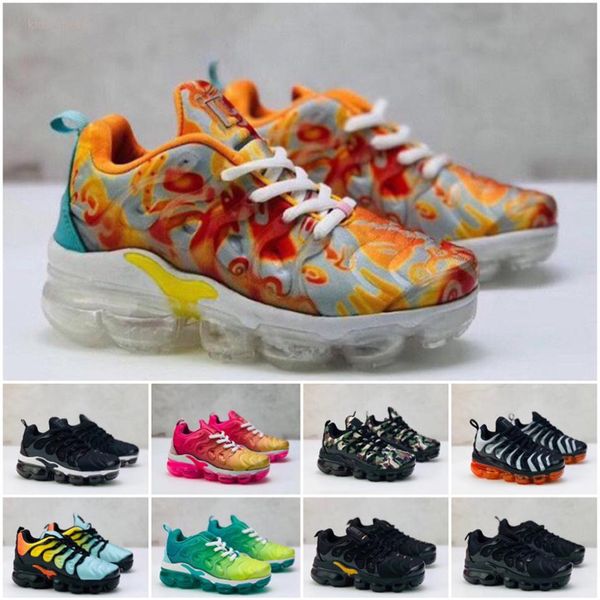 

kids plus tn children parent child casual shoes for baby boy girl fashion sneakers white running outdoor trainer 24-35220g, Black