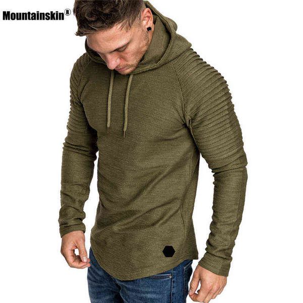 

men's hoodies sweatshirts mountainskin new spring hoodies men hoody male long sleeve solid color slim hooded sweatshirt men's hood, Black