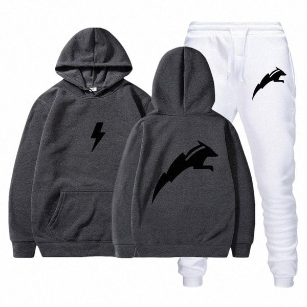 

men's tracksuits 2022 long sleeve hoodies pants set male tracksuit sport suit fashion casual sportswear f6wd#, Gray