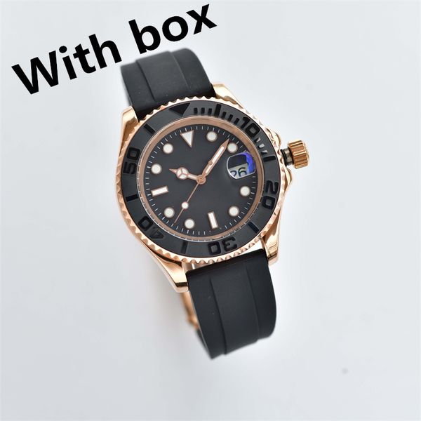 

designer watchs mens watches automatic gold mechanical watch size 40mm rotating ceramic ring automatic winding movement 904l fine steel watc, Slivery;brown