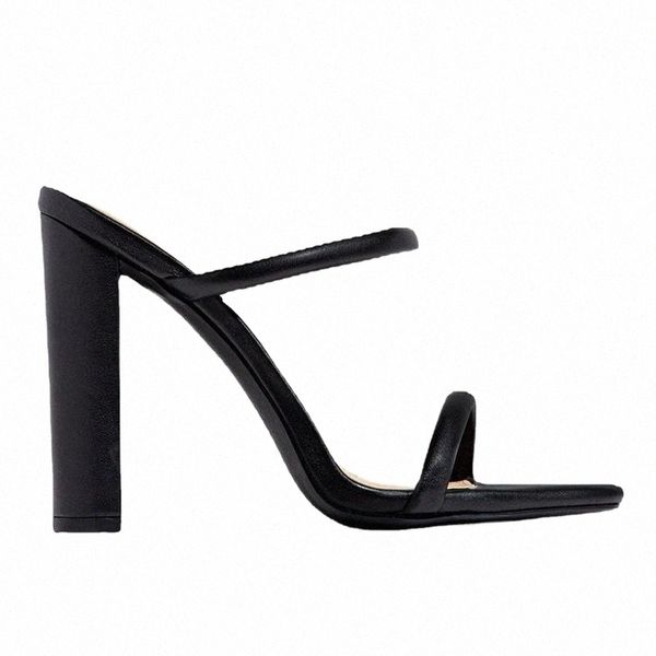 

comfort breathable women slippers pumps 2021 summer new high heels open toe sandals females casual slip on shoes, Black