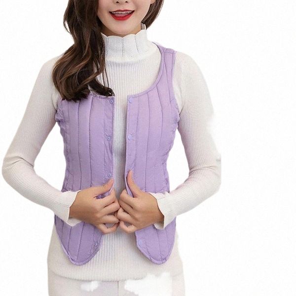 

women's vests lightweight women sleeveless ultra light down vest slim jacket girl gilet plus windproof warm waistcoat portable n2wx#, Black;white
