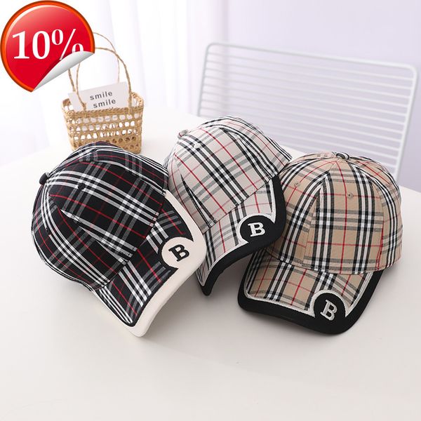

brand design peaked cap children's 2022 new classic thousand bird plaid fashion baseball men and women's, Blue;gray