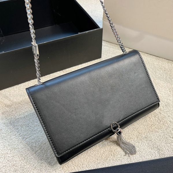 

women chain bags wallet messenger genuine leather handbags shoulder crossbody bag letter women's luxury handbag mini mobile phone purse