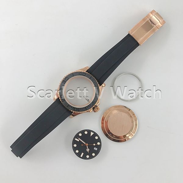 

ar factory latest version 126655 super perfect quality install sa3135 movement rubber strap men's watch, Slivery;brown