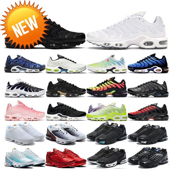 

brand boots running shoes sneakers trainers triple white black laser blue volt glow outdoor sports tn plus 3 tn mens women oreo womens breat