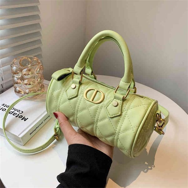 

59% off shoulder bags on sell luxury lingge chain messenger drum pillow cylinder handbag