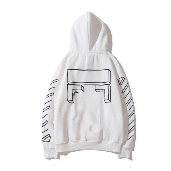 

men's hoodies sweatshirts offs mens classic loose quality fashion brand hoodie designers luxury pullover back oil paint x men women t s, Black