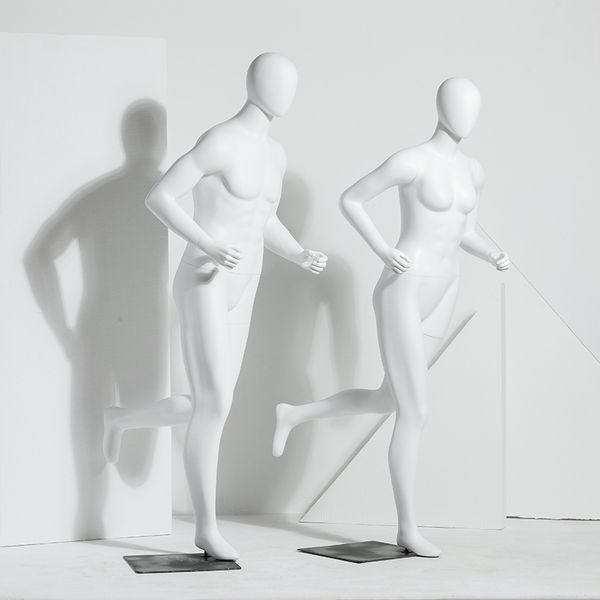 

sports model running mannequin white color customized on promotion, Khaki