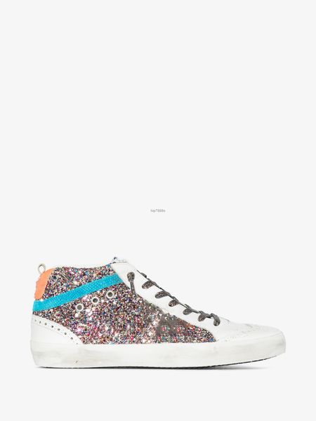 

designer mid star sneakers women superstar casual shoes luxury trainers sequin classic white do-old dirty men shoe, Black