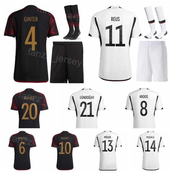 

men youth soccer leon goretzka jerseys national team joshua kimmich gundogan sane rudiger sule hummels hofmann 8 toni kroos football shirt k, Black;yellow
