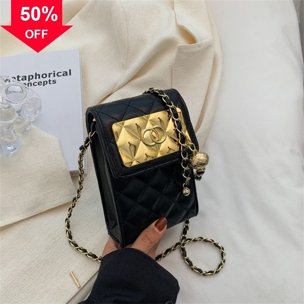 

design evening bag 68% off 2022 trendy s lingge chain women's summer new fashion foreign style small square pearl msenger mobile bagrsn
