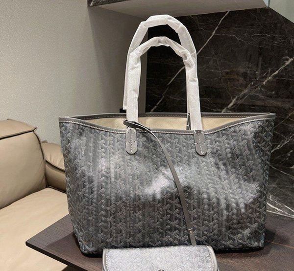 

3a designer tote beach bag shoulder crossbody luxurious leather mini pm women handbag totes grey luxury handbags cross body shopping 2pcs wa