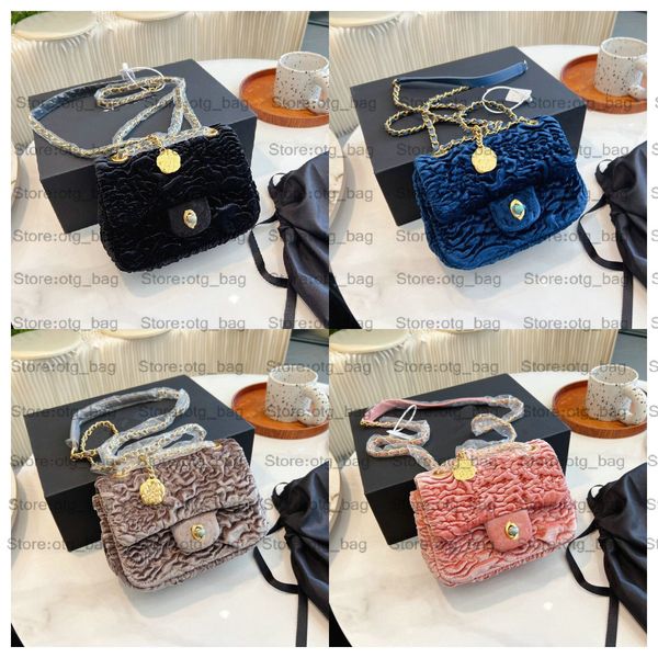 

22ss autumn winter bag velour square fat cf bb chains bags women vintage camellia cross body ladies designer luxurys shouder bags small mout