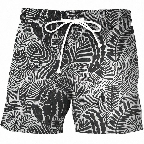 

men's shorts men's leopard print big summer pants beachwear quick dry swimwear plus size m-4xlmen's 46mm#, White;black