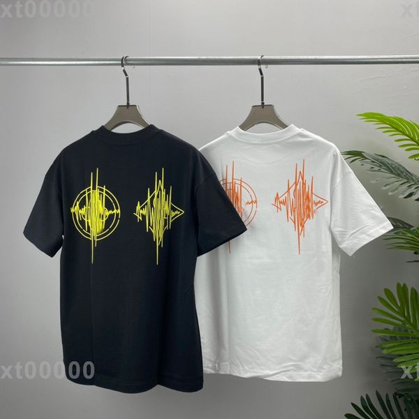 

22ss designer letter printed t shirts tee sweatshirt fashion high street short sleeves summer casual t-shirt breathable men women crew neck, Black;brown