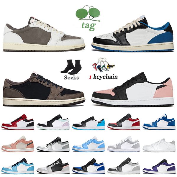 

reverse mocha jumpman 1 low basketball shoes 1s lows fragment cactus jack bleached coral unc black toe neutral grey women mens trainers big