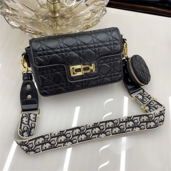 

69% off evening bags online sale trendy handbags lingge small square texture ins super fire net red versatile wide strap single messenger