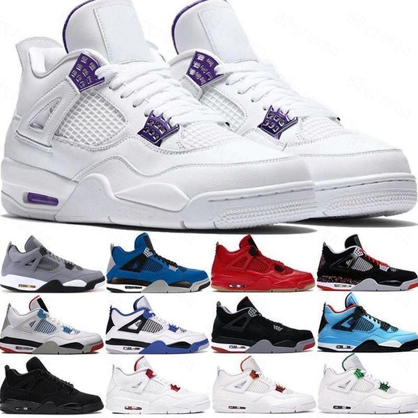 

black cat 4 4s jumpman basketball shoes bred neon wings encore cactus jack white cement mens stylist sneakers trainers us 7-13