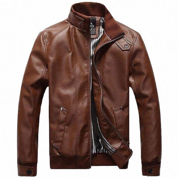 

2018 new mens jackets pu clothing locomotive men clothing coat men's leather jacket motorcycle overcoat for male chaqueta l6tz#, Black;brown
