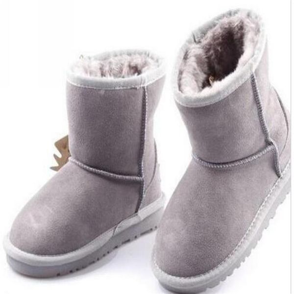 

new real australia high-quality 5281 kids boys girls children baby warm snow boots teenage students snow winter boots shoes eu21-35307f, Black;grey