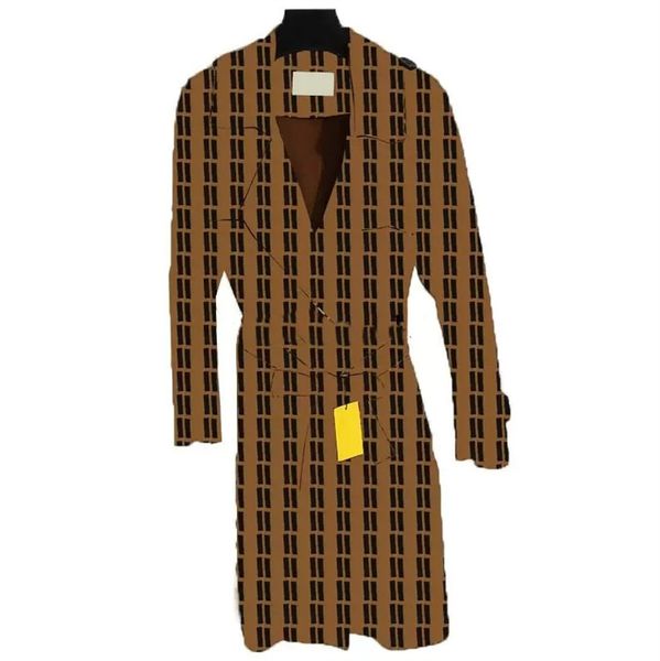 

women trench coats letter print jackets 3 colors belt adjustable windbreaker outdoor personality charm coats for lady, Tan;black