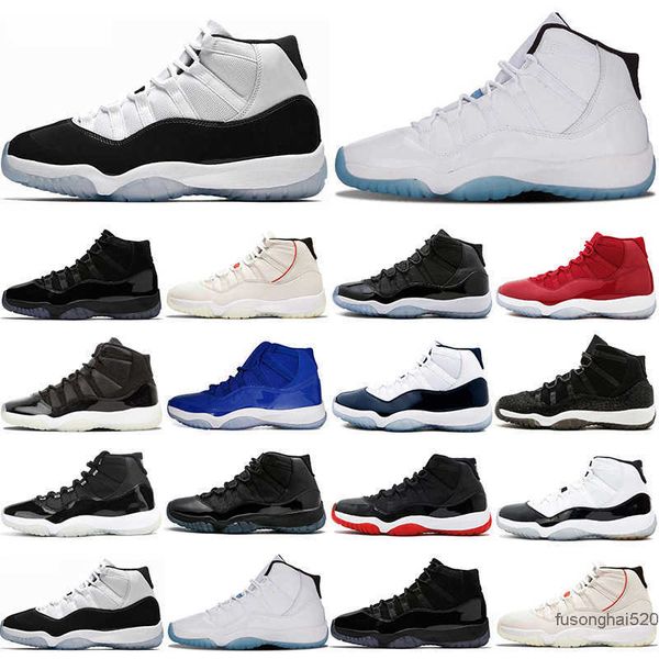 

classic original 11s basketball shoes men prom night platinum tint midnight navy prm heiress blue gym red space jam concord 23 bred, Black