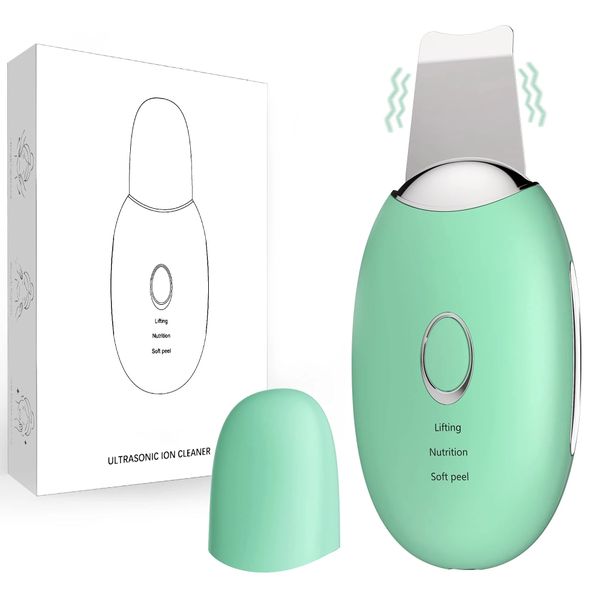 

professional mini facial scrubber spatula cordless blackheads remover comedones extractor rechargeable skin scraper device