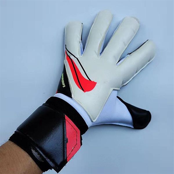 

professional goalie match training goalkeeper gloves latex gk football fan guantes equipment2840, Black