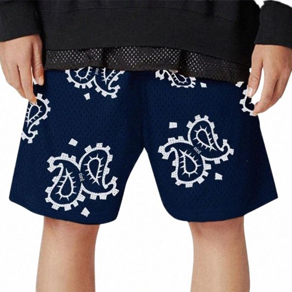 

men's shorts stylish beach comofortable cashew nut print summer stretchy waist quick dry men short pantsmen's l29z#, White;black